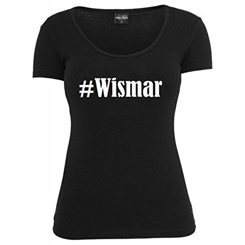 T-Shirt #Wismar Hashtag Raute für Damen Herren und Kinder ... in den Farben Schwarz und Weiss - 