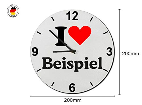 Exklusive Geschenkidee: Glasuhr „I Love Wismar“ eine tolle Geschenkidee die von Herzen kommt- Uhr- Weihnachts Geschenktipp - 2