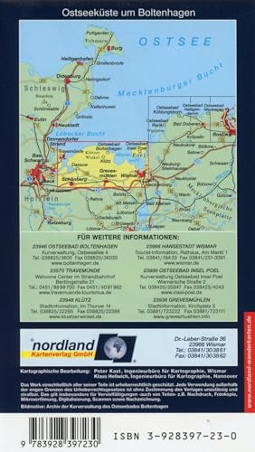Ostseeküste um Boltenhagen von Travemünde bis Wismar: 1:35000, Wander- und Radwanderkarte. 2017-2020 (Deutsche Ostseeküste) - 3